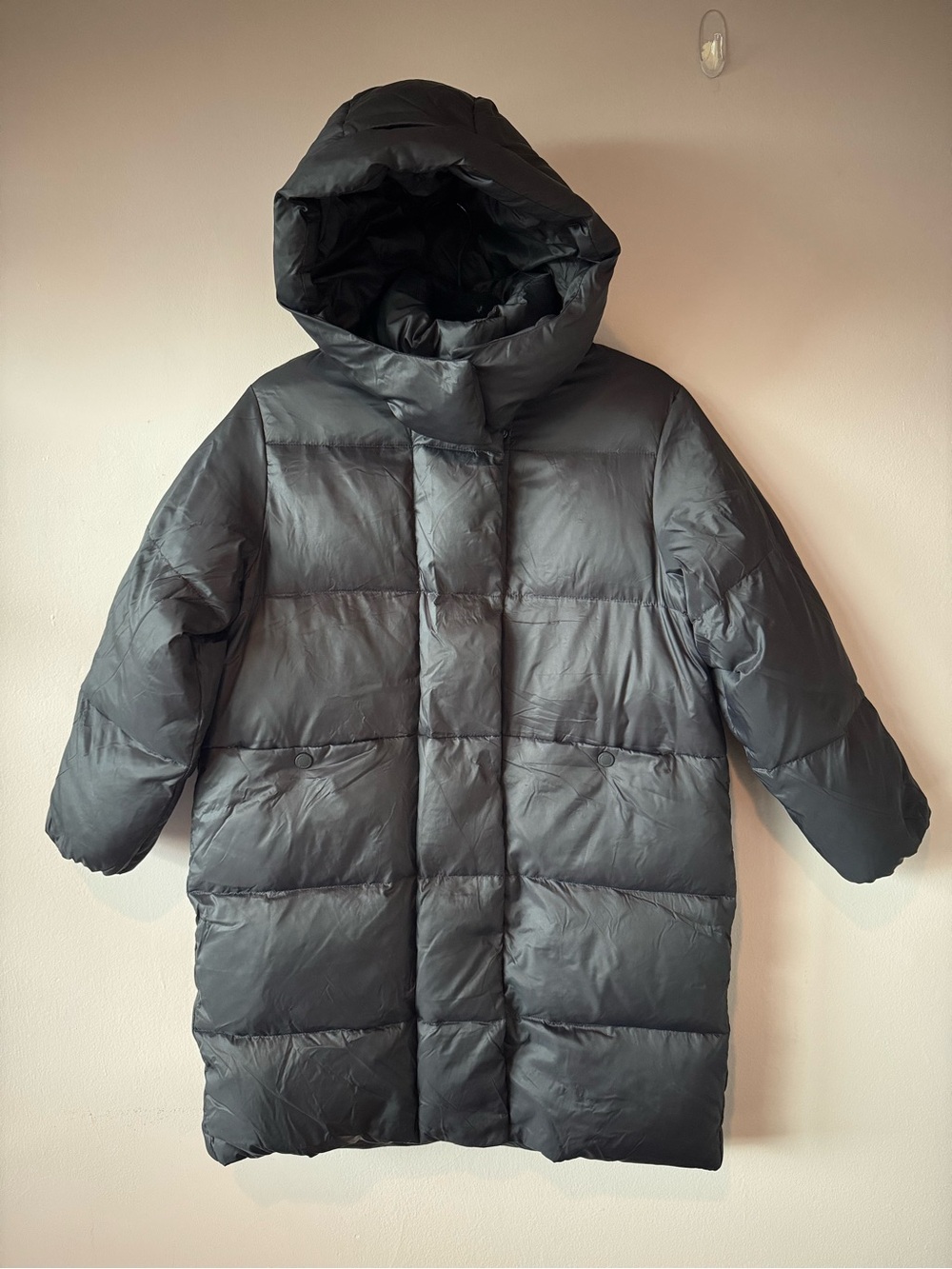 Zara Kids Black Down Feathers Cloud Long Puffer Jacket Winter Coat 9-10 Years